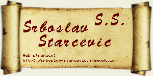 Srboslav Starčević vizit kartica